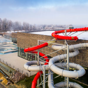 2017-12-19 aerofotografia aqa europa geotermia lidzbark lotnicze mazurskie mazury park poland spirala szron termy warmia warminski warminskie warminsko wodny woj. warm-maz wojciech wojcik www.fotowojcik.pl z lotu ptaka zima zjezdzalnia  2017121918